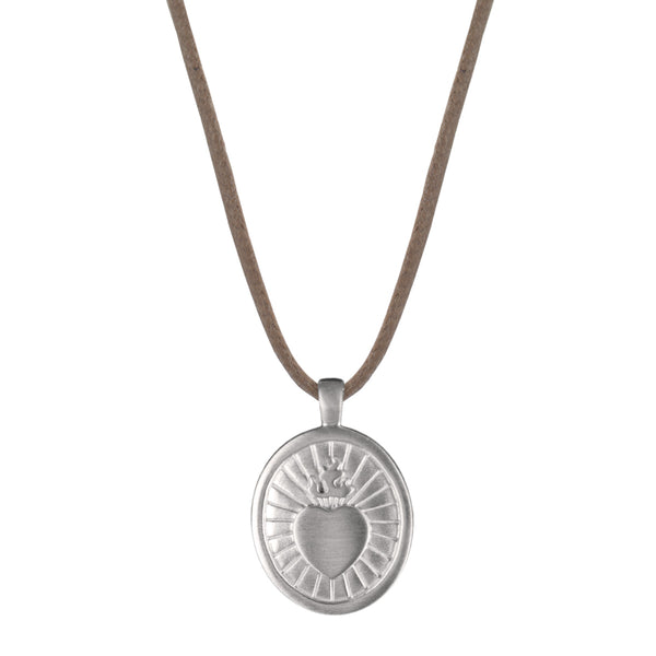 Silver & 10K - Men's Collection Tagged cord necklace - Me&Ro