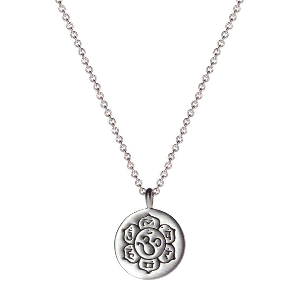 Sterling Silver Small Chakra Flower Pendant - Me&Ro