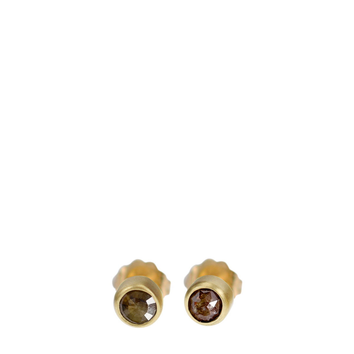 Men's 18K Gold Stud Earrings
