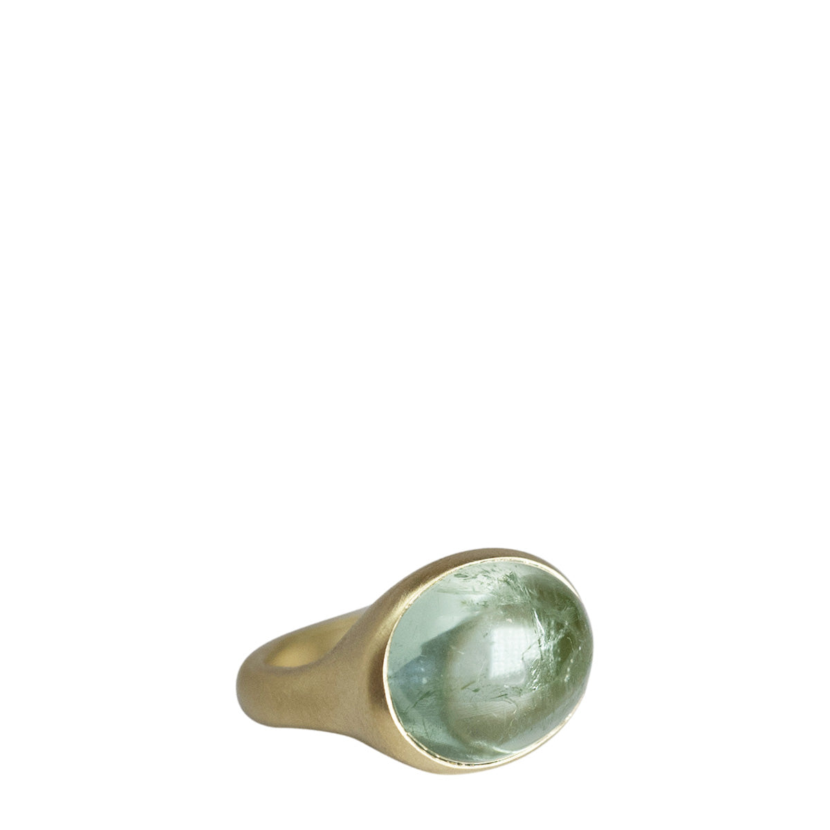 18K Gold Green Tourmaline Ring