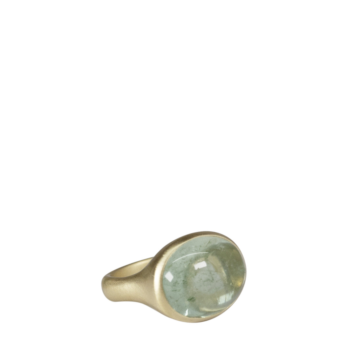 18K Gold Green Tourmaline Ring