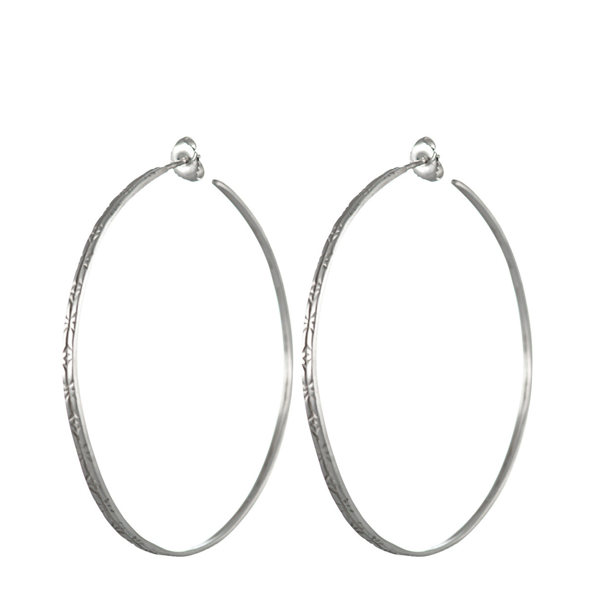 925 Sterling Silver Bujukan 30mm Classic Hoop Earrings | Shop 925 Silver  Bujukan Earrings | Gabriel & Co