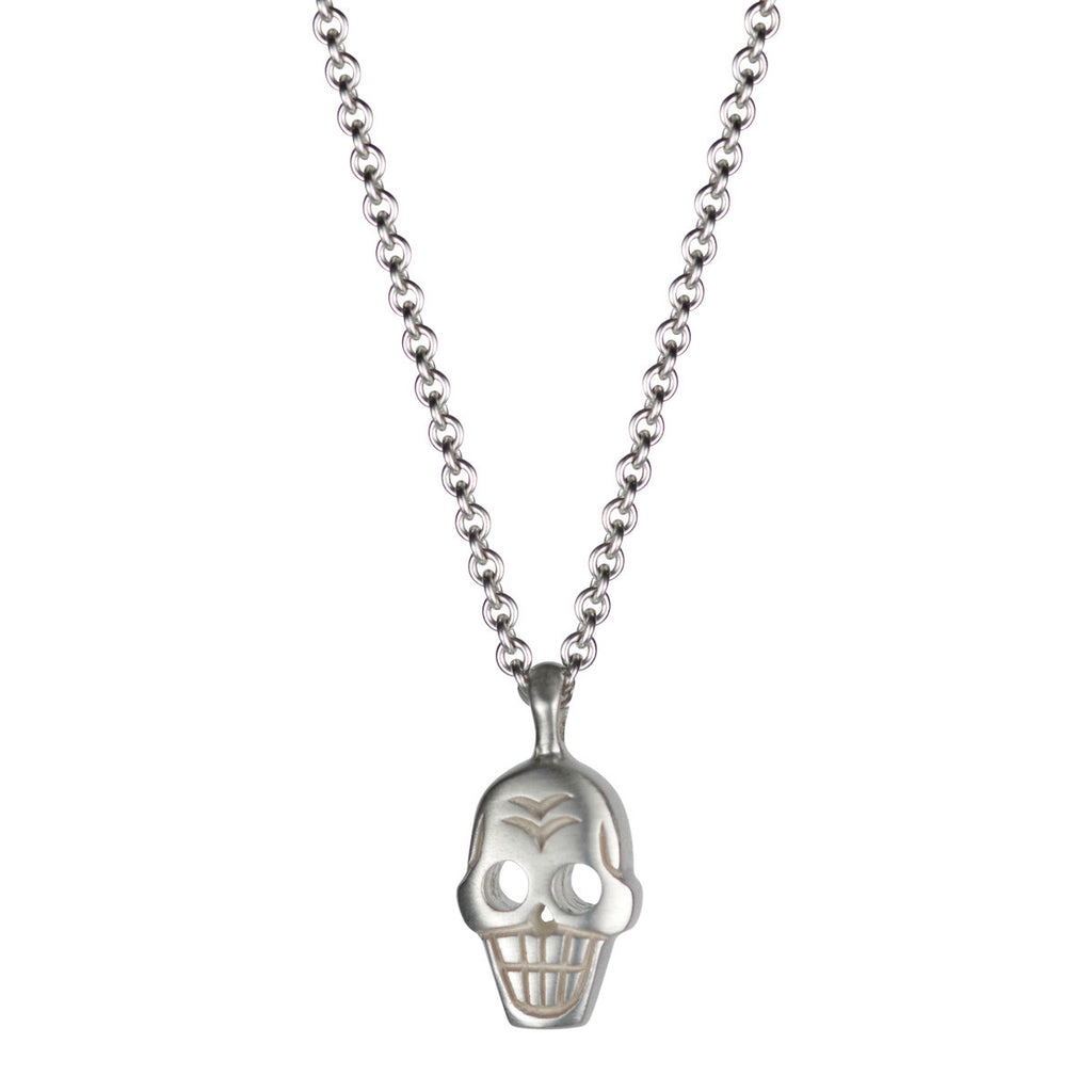 Sterling Silver Large Skull Pendant - Me&Ro