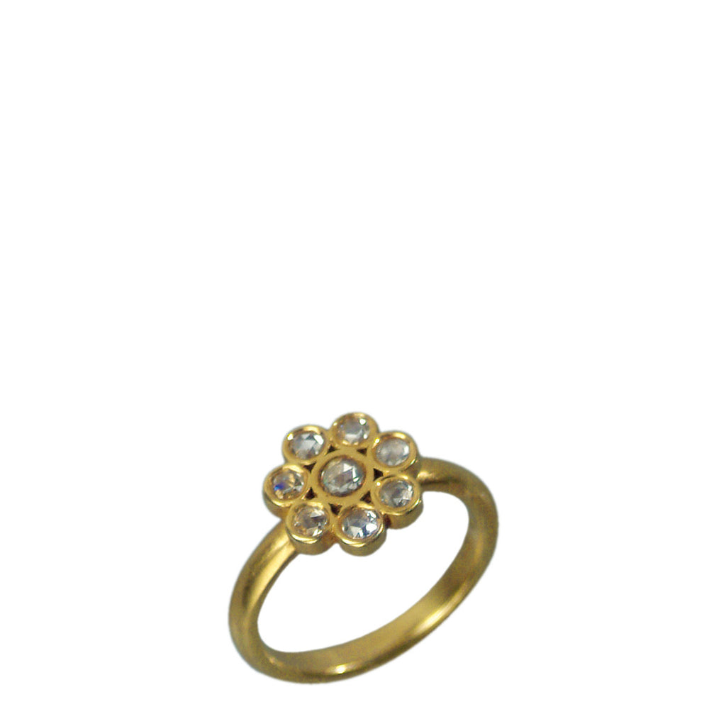 Louis Vuitton 18K 1.00 Ct. Tw. Diamond Flower Cocktail Ring