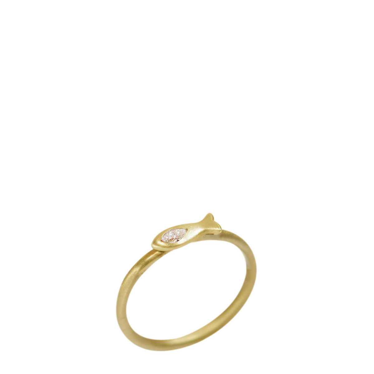 Alliance ring with a 0.32 carat diamonds in yellow gold - BAUNAT
