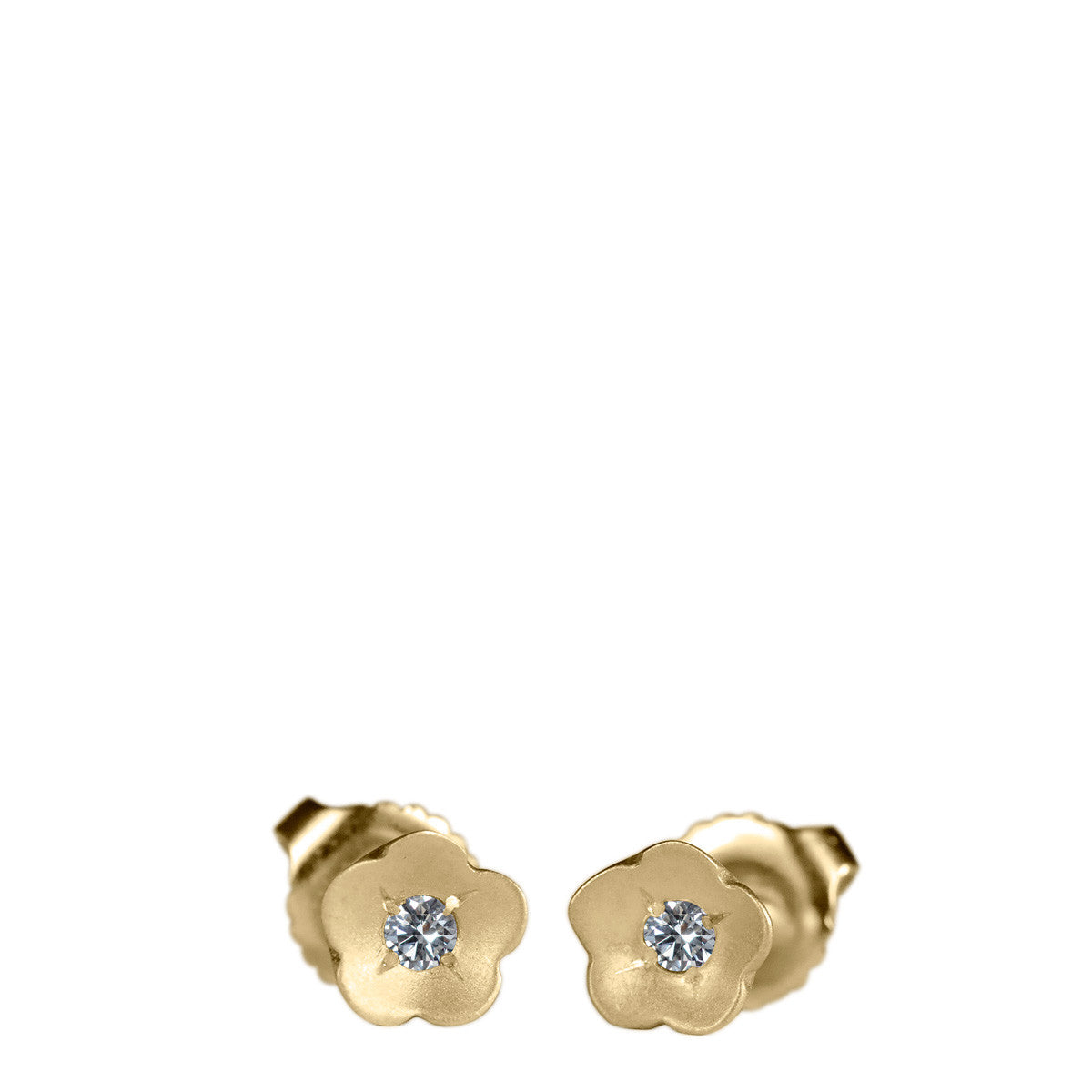 Marigold Brushed Gold Flower Statement Earrings – The Dainty Doe